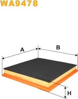 WIX Filters WA9478 - Ilmansuodatin inparts.fi