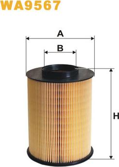 WIX Filters WA9567 - Ilmansuodatin inparts.fi