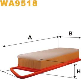 WIX Filters WA9518 - Ilmansuodatin inparts.fi