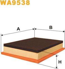 WIX Filters WA9538 - Ilmansuodatin inparts.fi