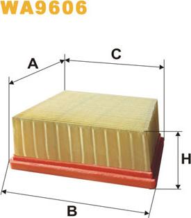 WIX Filters WA9606 - Ilmansuodatin inparts.fi