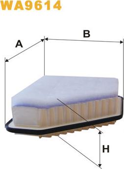 WIX Filters WA9614 - Ilmansuodatin inparts.fi