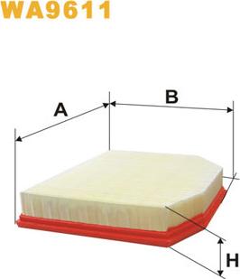 WIX Filters WA9611 - Ilmansuodatin inparts.fi