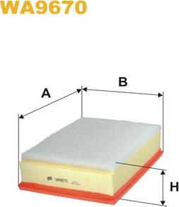 WIX Filters WA9670 - Ilmansuodatin inparts.fi