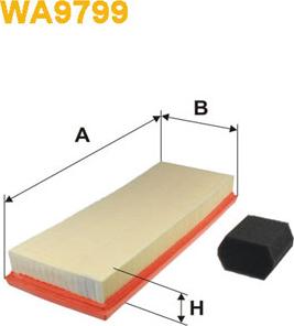 WIX Filters WA9799 - Ilmansuodatin inparts.fi