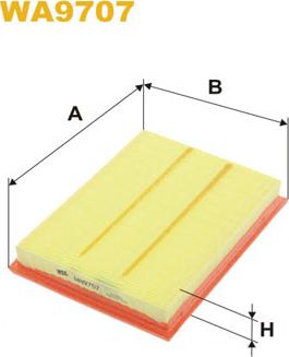 WIX Filters WA9707 - Ilmansuodatin inparts.fi