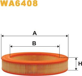 WIX Filters WA6408 - Ilmansuodatin inparts.fi