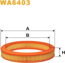 WIX Filters WA6403 - Ilmansuodatin inparts.fi