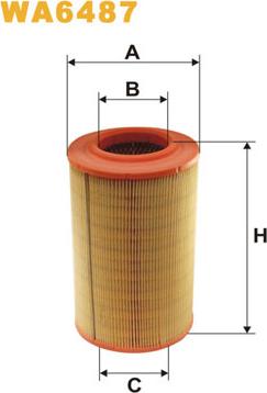 WIX Filters WA6487 - Ilmansuodatin inparts.fi