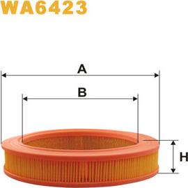 WIX Filters WA6423 - Ilmansuodatin inparts.fi