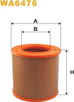 WIX Filters WA6476 - Ilmansuodatin inparts.fi