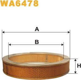 WIX Filters WA6478 - Ilmansuodatin inparts.fi