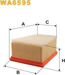 WIX Filters WA6595 - Ilmansuodatin inparts.fi