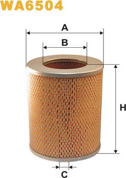 WIX Filters WA6504 - Ilmansuodatin inparts.fi