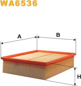 WIX Filters WA6536 - Ilmansuodatin inparts.fi