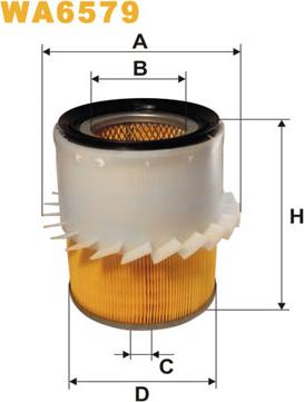 WIX Filters WA6579 - Ilmansuodatin inparts.fi