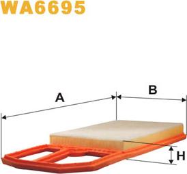 WIX Filters WA6695 - Ilmansuodatin inparts.fi