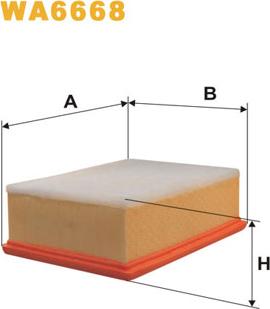 WIX Filters WA6668 - Ilmansuodatin inparts.fi