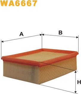 WIX Filters WA6667 - Ilmansuodatin inparts.fi