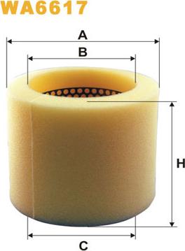 WIX Filters WA6617 - Ilmansuodatin inparts.fi