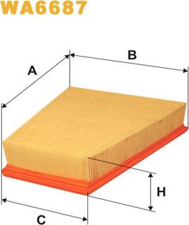 WIX Filters WA6687 - Ilmansuodatin inparts.fi