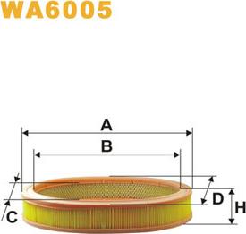 WIX Filters WA6005 - Ilmansuodatin inparts.fi