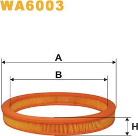 WIX Filters WA6003 - Ilmansuodatin inparts.fi