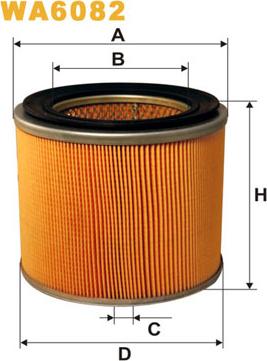 WIX Filters WA6082 - Ilmansuodatin inparts.fi