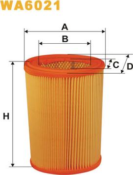 WIX Filters WA6021 - Ilmansuodatin inparts.fi