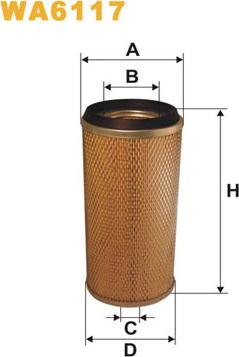 WIX Filters WA6117 - Ilmansuodatin inparts.fi