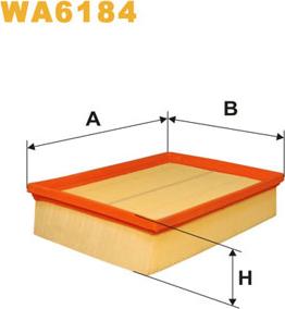 WIX Filters WA6184 - Ilmansuodatin inparts.fi