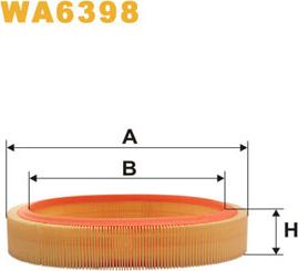 WIX Filters WA6398 - Ilmansuodatin inparts.fi