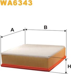 WIX Filters WA6343 - Ilmansuodatin inparts.fi