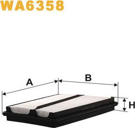 WIX Filters WA6358 - Ilmansuodatin inparts.fi