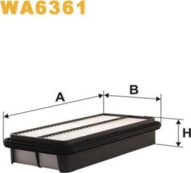 WIX Filters WA6361 - Ilmansuodatin inparts.fi