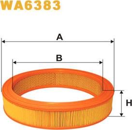 WIX Filters WA6383 - Ilmansuodatin inparts.fi