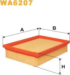 WIX Filters WA6207 - Ilmansuodatin inparts.fi