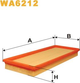 WIX Filters WA6212 - Ilmansuodatin inparts.fi