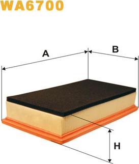 WIX Filters WA6700 - Ilmansuodatin inparts.fi