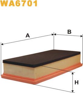 WIX Filters WA6701 - Ilmansuodatin inparts.fi