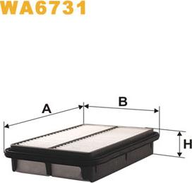 WIX Filters WA6731 - Ilmansuodatin inparts.fi