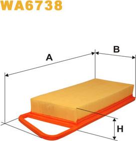 WIX Filters WA6738 - Ilmansuodatin inparts.fi