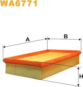 WIX Filters WA6771 - Ilmansuodatin inparts.fi