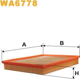 WIX Filters WA6778 - Ilmansuodatin inparts.fi