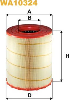 WIX Filters WA10324 - Ilmansuodatin inparts.fi