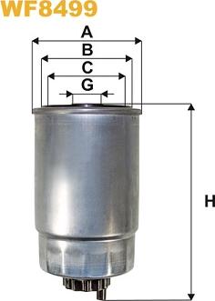 WIX Filters WF8499 - Polttoainesuodatin inparts.fi