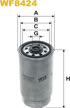 WIX Filters WF8424 - Polttoainesuodatin inparts.fi