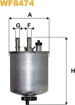 WIX Filters WF8474 - Polttoainesuodatin inparts.fi