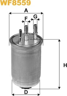 WIX Filters WF8569 - Polttoainesuodatin inparts.fi