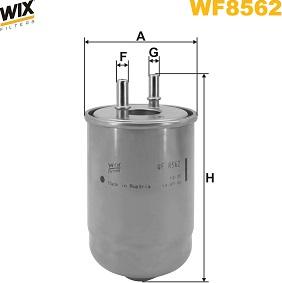 WIX Filters WF8562 - Polttoainesuodatin inparts.fi